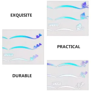  CIMAXIC 6 Sheets Star Eyeliner Stickers Temporary Eye Makeup Decals Star Eyeliner Stickers European and American Makeup Set - product information 1