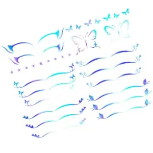  CIMAXIC 6 Sheets Star Eyeliner Stickers Temporary Eye Makeup Decals Star Eyeliner Stickers European and American Makeup Set - product information 3