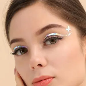  CIMAXIC 6 Sheets Star Eyeliner Stickers Temporary Eye Makeup Decals Star Eyeliner Stickers European and American Makeup Set - product information 4