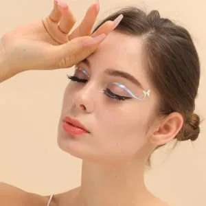 CIMAXIC 6 Sheets Star Eyeliner Stickers Temporary Eye Makeup Decals Star Eyeliner Stickers European and American Makeup Set - product information 5