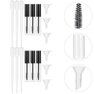  Gogogmee 10ml Glass Refillable Vial Set For Cosmetic Sample Containers For Lip Tubes And Eyeliner - product information 1