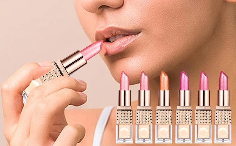  Bexdug Travel-Size Lipstick Set Long-Lasting Transfer-Resistant Waterproof Lip Makeup for Weddings Teens and Everyday Wear - Rouge à Lèvres é