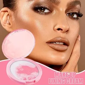  Bexdug Makeup Setting Powder - Natural Compact Powder with Matte Finish CC Cream Face Makeup Long-Lasting Fixing for Mature Skin Daily Use for Women Elegance - Couverture uniforme