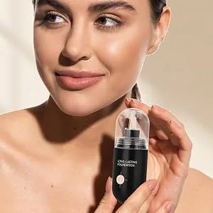  Luckxing Full Coverage Liquid Foundation Matte Foundation 30ml Anti-Shine Moisturizing Makeup Base For Skin Types - Texture Matifiante