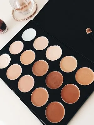 SHANY Professional Cream Foundation and Camouflage Concealer - 15 Color Palette - concealer foundation