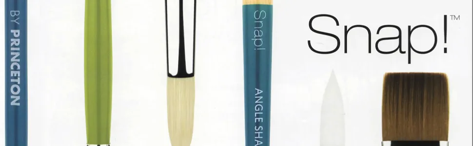Princeton Snap Brushes 4 white taklon round - SNAP Header