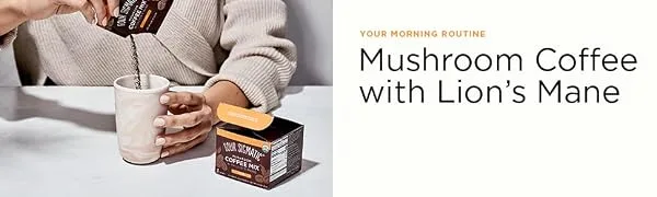  Four Sigmatic SIGMATIC FSF Oven Pack of 3 Lion's Mane and Chaga Mushroom Coffee Bags 10 sachets - Lion