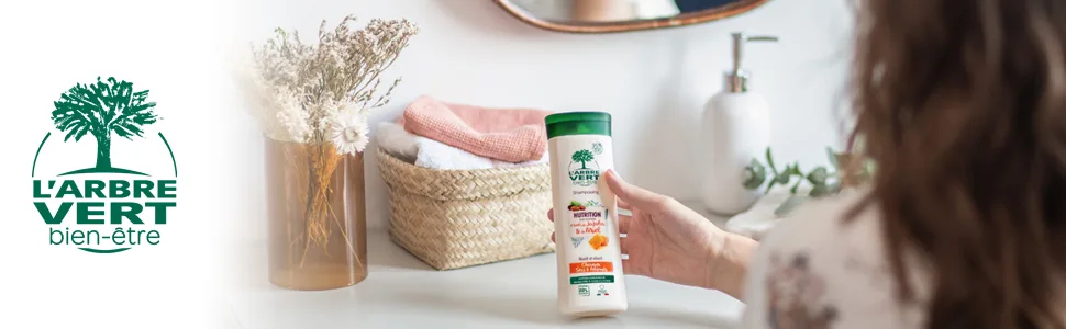  L'Arbre Vert The Green Tree Wellbeing Bath Shower Extra Gentle Shampoo for Children with Organic Peach Extract - Pack of 6 - product information 1