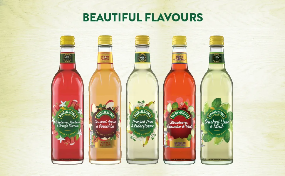  Robinsons Robinsons 8 x Fruit Corals Crushed Lime & Mint 500 ml - Robinsons Fruits Cordials