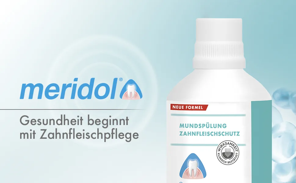  Meridol Meridol Oral Conditioner 100ml Antibacterial effect for healthy teeth and gums alcohol-free trial and travel size - meridol, rinçage buccal