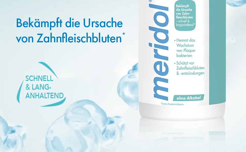  Meridol Meridol Oral Conditioner 100ml Antibacterial effect for healthy teeth and gums alcohol-free trial and travel size - rinçage de la bouche
