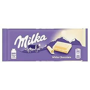  Milka Milka Chocolate with Strawberry Yogurt 2 x 100g - Blanc