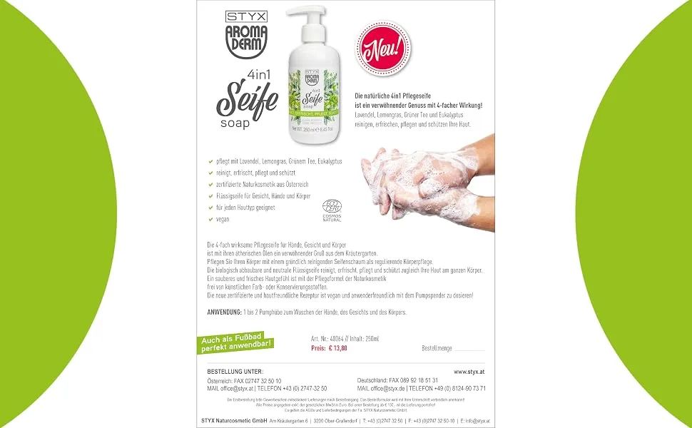  STYX Styx 4 in 1 Soap 250ml - Pib 4 en 1