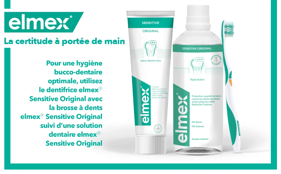  ELMEX ELMEX - Elmex Sensitive Toothpaste Gentle Whiteness 0% Colourants - Sensitive Teeth Painful Gums Enamel Protection - 2 x 75 ml - test