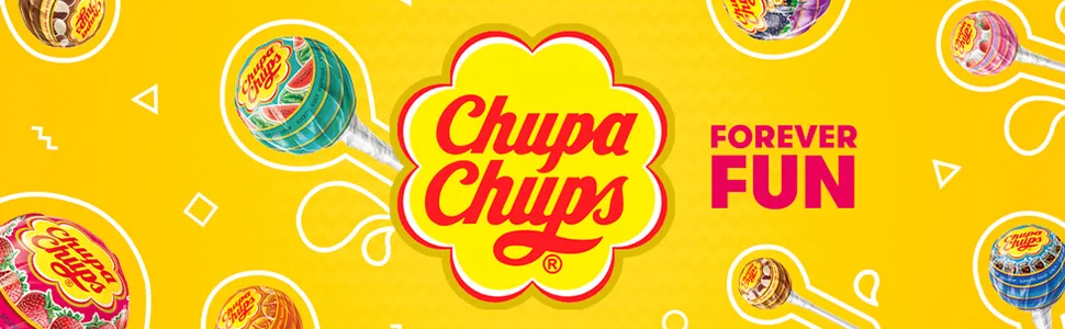  Chupa Chups Chupa Chups Original Candy with Stick of Flavours 100 x 12 g - 5 pièces