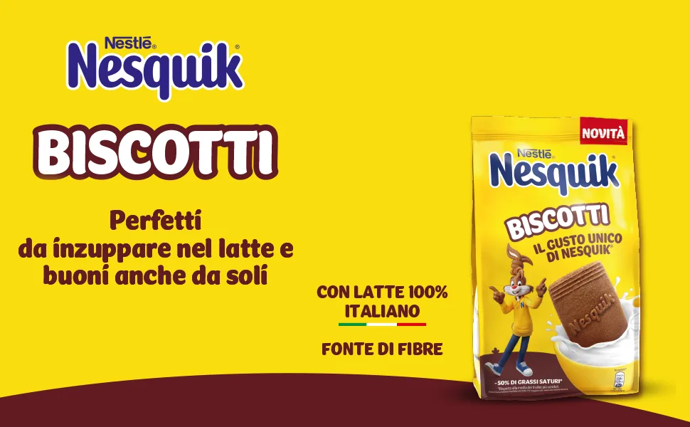  Nesquik NESQUIK Shortbread cookies with cocoa bag 300 g - Biscuits nesquik