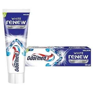  Odol-med 3 Odol-med3 White ReNEW Toothpaste up to 3 times more effective* forms a protective shield for long-lasting white teeth*** 4 x 75 ml - B0DQLBQ26W