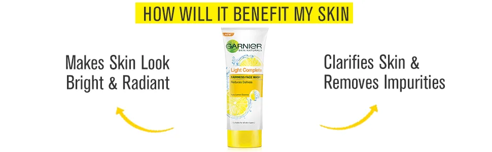 Garnier Light Face Wash 100g - product information 2