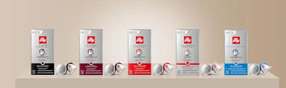  illy illy Intenso Compatible Nespresso Coffee Capsules - Aluminium - Pack of 100 - capsules illy nespresso