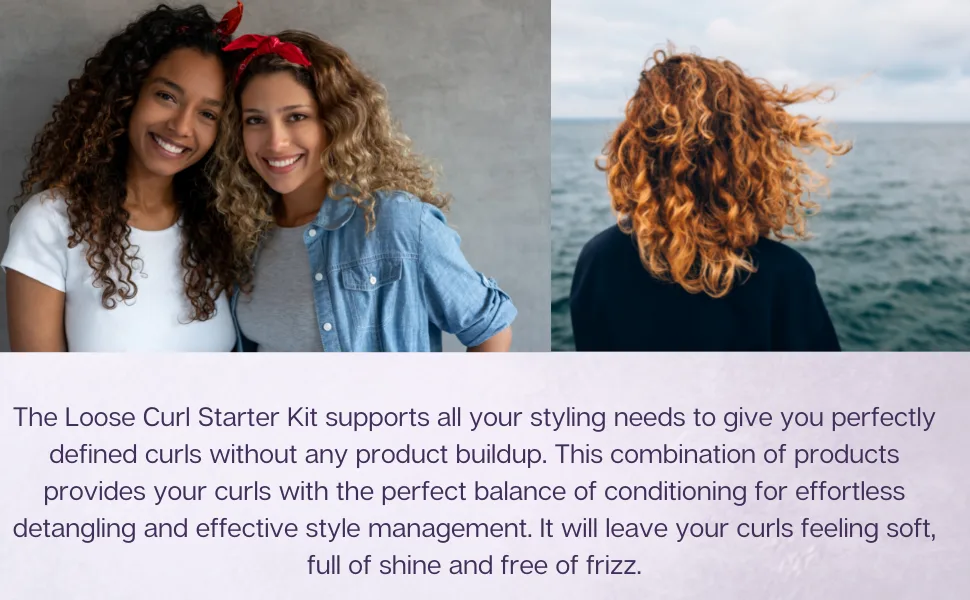 Curl Keeper Loose Curl Starter Kit Includes 4 x 3.4 oz bottles - loose curl kit