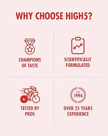  HIGH5 HIGH5 Energy Gel Electrolyte 20 x 60 g Raspberry - Pourquoi choisir ?