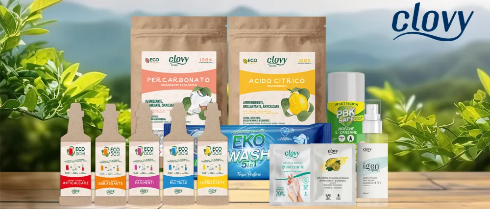  CLOVY Care. 1000 Lemon Scented Refreshing Disposable Wipes Dipped with Natural Ingredient Solution Nickel Free - product information 1