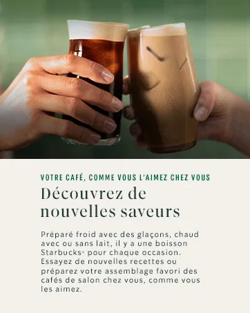  STARBUCKS STARBUCKS Discovery Pack Variety by Nespresso Coffee Capsules of all roast types 6 x 10 (60 Capsules) - Exclusive - Le texte se lit comme suit : « Découvrez de nouvelles saveurs ». Scènes de préparation culinaire française montrant des mains travaillant avec des ingrédients alimentaires.