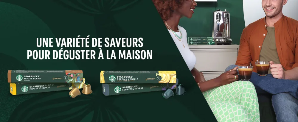  STARBUCKS STARBUCKS Discovery Pack Variety by Nespresso Coffee Capsules of all roast types 6 x 10 (60 Capsules) - Exclusive - NN Banner