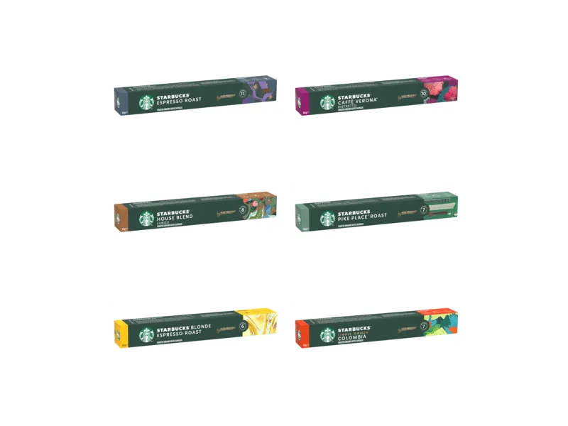  STARBUCKS STARBUCKS Discovery Pack Variety by Nespresso Coffee Capsules of all roast types 6 x 10 (60 Capsules) - Exclusive - Variety Pack