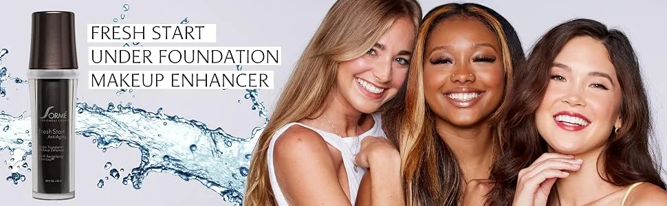 Fresh Start Foundation - Oil-free Under Foundation Makeup Enhancer - Sorme Cosmetics - Sorme Fresh Start under foundation primer