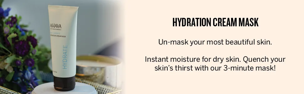 AHAVA Dead Sea Mineral Hydration Cream Masks Original - 3 minute mask hydration cream mask