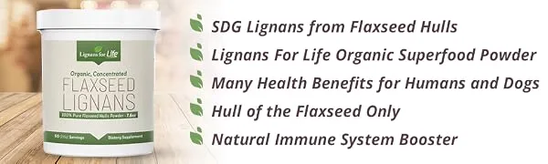 Lignans For Life Flaxseed Hulls Bulk Powder  60 Servings - USDA Certified Organic Flaxseed - flaxseed lignan,flaxseed powder,organic flex seed powder