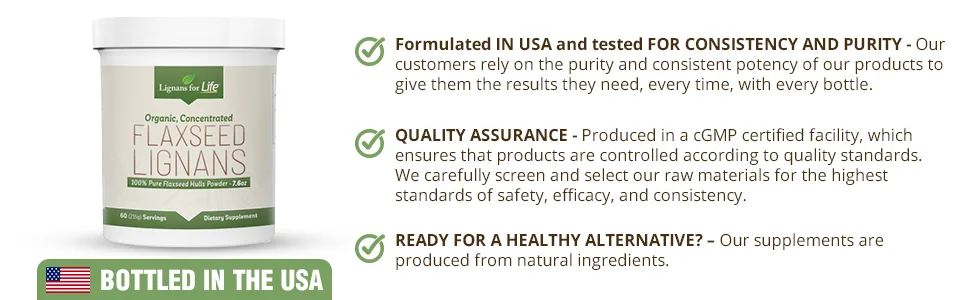 Lignans For Life Flaxseed Hulls Bulk Powder  60 Servings - USDA Certified Organic Flaxseed - flaxseed lignan,flaxseed powder,organic flex seed powder