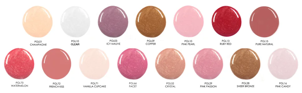 Palladio Lip Gloss  Vanilla Cupcake - palladio lip gloss color shade pink clear mauve copper pearl red natural watermelon vanilla facet