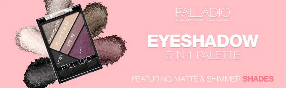 Palladio Silk FX Eyeshadow Palette  Boudoir Chic - Palladio eyeshadow palette matte shimmer colors shades look highlight palett palet beauty