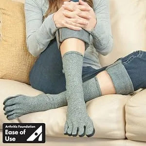 IMAK Compression Arthritis Socks - Socks that Brace Feet to Support Chronic Pain Relief - Medium Medium (1 Pair) - product information 2