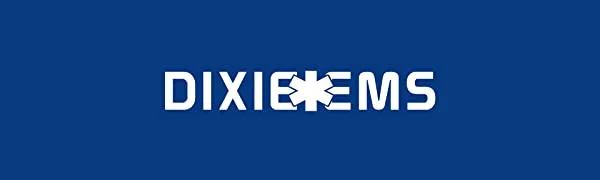 Dixie EMS First Responder Fully Stocked Trauma First Aid Kit   Orange - DIXIE EMS LOGO
