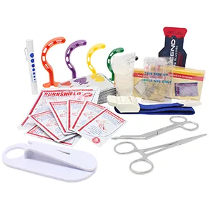 Dixie EMS First Responder Fully Stocked Trauma First Aid Kit   Orange - tools