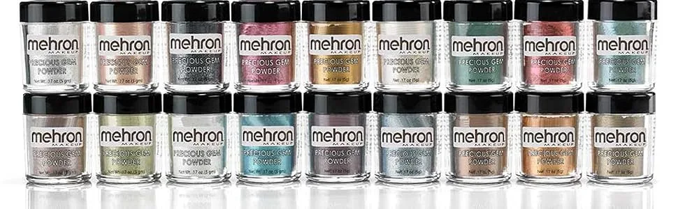Mehron Makeup Precious Gem Loose Pigment Shimmering Eye Powder (.17 oz) (Diamond) - precious gems all