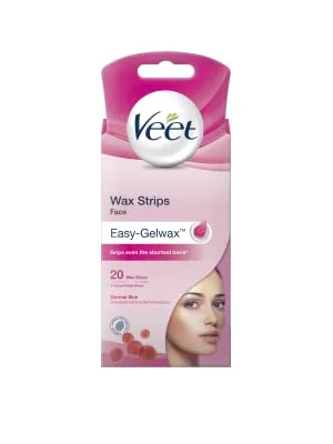 Veet EasyGrip Ready to Use 20 Wax Strips and 4 Perfect Finish Wipes for Face - product information 2