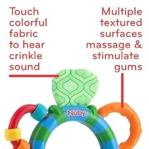 Nuby Look-at-Me Mirror Teether Toy  Colors May Vary CMV - product information 3