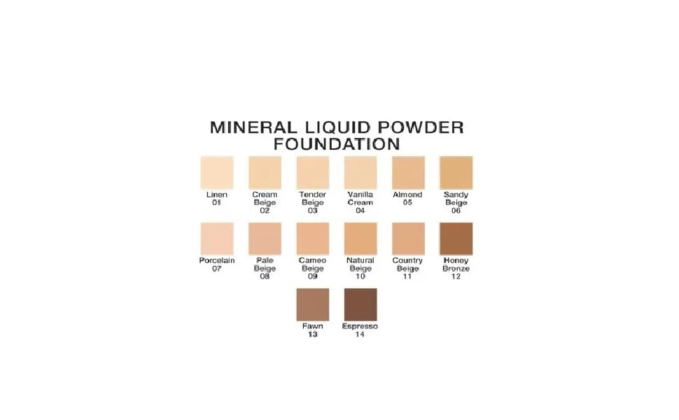 Mineral Liquid Powder Foundation SPF 15/1 Oz. Hypoallergenic - For All Skin Types (Porcelain) - mineral foundation
