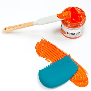Princeton Catalyst Tools  Art Supplies for Texturizing and Moving Paint  Wedge- Orange - Tools in Paint