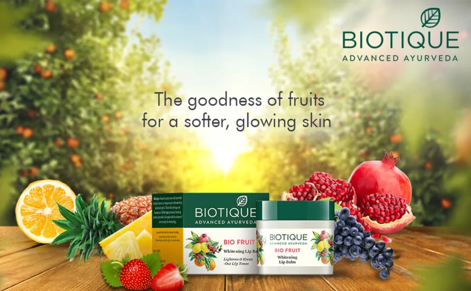 Biotique Bio Fruit Lip Balm  12 gm - BIO Fruit WHITENING LIP BALM