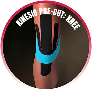 Kinesio Pre-Cut Application Shoulder Tape - knee kinesio