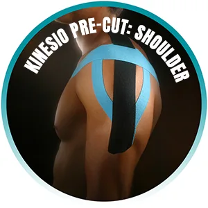 Kinesio Pre-Cut Application Shoulder Tape - shoulder kinesio
