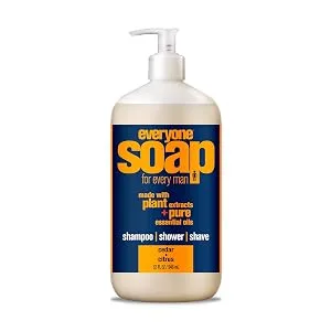 Everyone for Every Body 3-in-1 Soap for Man  Cedar and Citrus  32 Ounce - Cedar and Citrus Soap