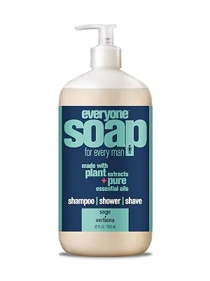 Everyone for Every Body 3-in-1 Soap for Man  Cedar and Citrus  32 Ounce - Sage Verbana