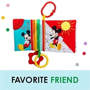 KIDS PREFERRED Mickey Mouse at The Park Soft Book for Babies (79255) - Mickey Mouse Softbook
