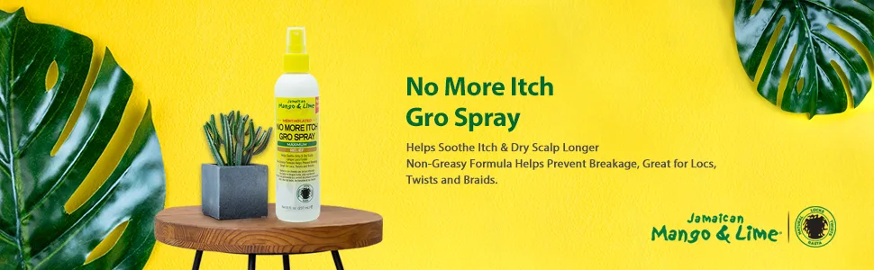 Jamaican Mango & Lime No More Itch Gro Spray 8 oz - No More Itch Gro Spray
